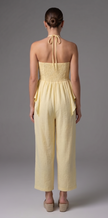 Mono halter de pierna ancha con volante